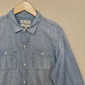 Madewell Light Blue Casual Button Down Shirt